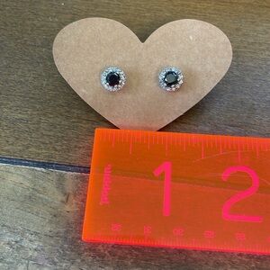 EUC Sapphire and Diamond Cubic Zirconia Set in Sterling Silver stamped 188 CN